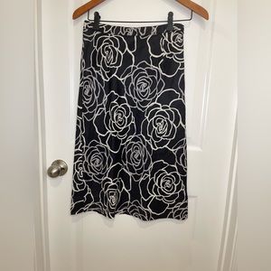 A Line Floral Skirt.